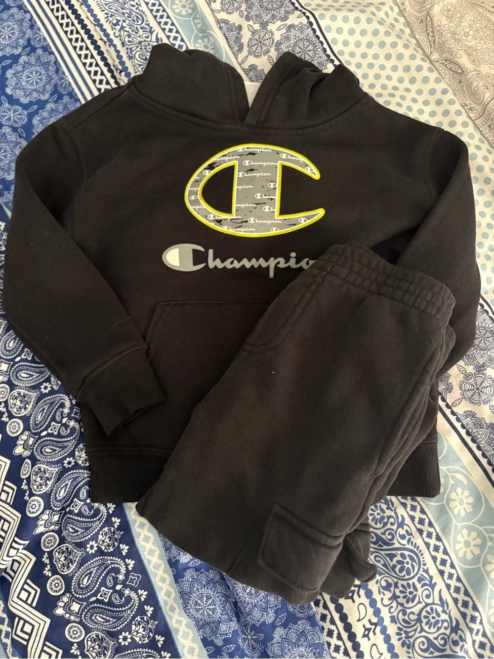 Black Champion 4T 2pc Sweatsuit